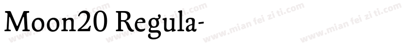 Moon20 Regula字体转换